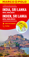 India, Sri Lanka, Nepal, Bangladesh Marco Polo Map 3829739443 Book Cover