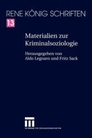 Materialien Zur Kriminalsoziologie 3322899713 Book Cover