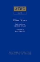 Editer Diderot (Studies on Voltaire) 0729403653 Book Cover