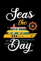 Seas The Day: Nautical Pun Seas the Day Fun Joke Sailors Lined Notebook Journal 6x9 1673548180 Book Cover