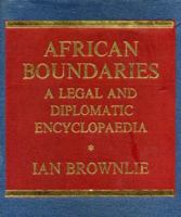 African Boundaries 0903983877 Book Cover