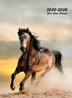 2020-2024 Five Year Planner: Five Year Monthly Planner 8.5 x 11 with Hardcover (Wild Stallion) 1951548426 Book Cover