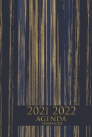 AGENDA 2021 2022 semainier: 1 semaine sur deux pages , de Juin 2021 à Juin 2022 , Format (15,24 * 22,86 cm) couleur : bleu or B0962N5D6H Book Cover