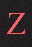 Z: Cute Initial Monogram Letter A College Ruled Notebook. Pretty Personalized Medium Lined Journal & Diary for Writing & Note Taking for Girls and Women (French Edition) 1659506514 Book Cover