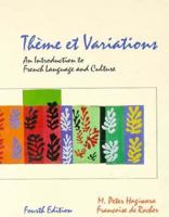Theme Et Variations: Introduction to French Language and Culture 0471631337 Book Cover