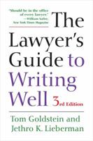 The Lawyer's Guide to Writing Well 0520234731 Book Cover