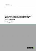 Analyse der Demonstrationsf�higkeit nach Abschluss des Schwimmgrundkurses 1- Rollwende Kraul 3638930319 Book Cover