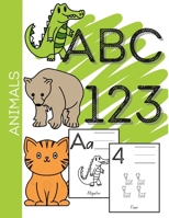 Animal ABC-123 Learning Coloring Book 1387449028 Book Cover