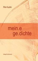 mein.e ge.dichte 3831133395 Book Cover