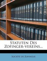 Statuten Des Zofinger-vereins... 1278746862 Book Cover