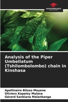 Analysis of the Piper Umbellatum (Tshilombolombo) chain in Kinshasa 6205932849 Book Cover