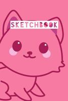 Sketchbook: Kawaii Cute Gray Cat Pattern 1791358292 Book Cover