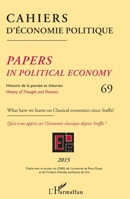 Cahiers d'économie politique 69: Histoire de la pensée et des théories Qu'a-t-on appris sur l'économie classique depuis Sraffa ? (French Edition) 2343082022 Book Cover