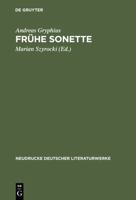 Fr�he Sonette: Abdruck Der Ausgaben Von 1637, 1643 Und 1650 3484170301 Book Cover