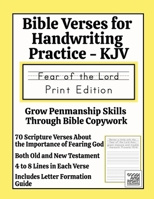 Bible Verses for Handwriting Practice - KJV: Fear of the Lord Print Edition 1968358994 Book Cover