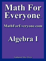 Math for Everyone: Algebra I 1599800020 Book Cover