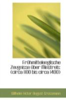 Frühmittelenglische Zeugnisse über Minstrels: 1110984367 Book Cover