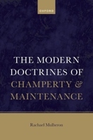 The Modern Law of Champerty and Maintenance 0192898736 Book Cover