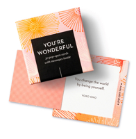 ThoughtFulls: You're Wonderful: 30 Pop-Open Cards with Messages Inside 1966077343 Book Cover