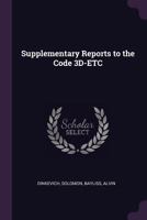 Supplementary Reports to the Code 3D-Etc 137816332X Book Cover