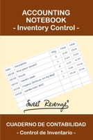 ACCOUNTING NOTEBOOK - Inventory Control: CUADERNO DE CONTABILIDAD - Control de Inventario (#Utilitarios) 169621985X Book Cover