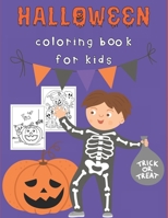 Halloween Coloring Book for Kids: Happy Halloween Activity Book for Children Ages 4-8 - Spooky Characters: Vampires, Witches, Monsters, Ghosts and Spi B08H6RXHXC Book Cover