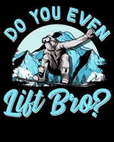 Do You Even Lift Bro?: Do You Even Lift Bro Ski Lift Pun Snowboarders & Skiiers 2020-2021 Weekly Planner & Gratitude Journal (110 Pages, 8" x 10") ... Moments of Thankfulness & To Do Lists 1672547148 Book Cover