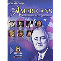 The Americans: Student Edition Reconstruction to the 21st Century 2012 0547491174 Book Cover