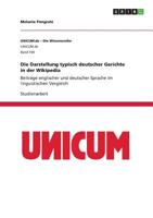Die Darstellung Typisch Deutscher Gerichte in Der Wikipedia (German Edition) 3668880883 Book Cover
