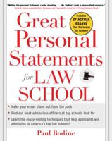 Great Personal Statements for Law School 0071453008 Book Cover