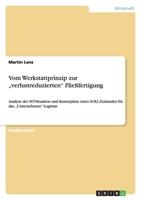 Vom Werkstattprinzip zur "verlustreduzierten Fließfertigung 3640951980 Book Cover