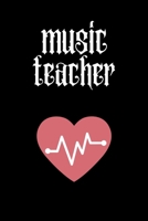 MUSIC TEACHER: MONTHLY PLANNER FOR A MUSIC TEACHER 1695283171 Book Cover