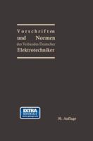 Vorschriften Und Normen Des Verbandes Deutscher Elektrotechniker 3662227932 Book Cover