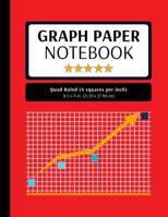 Graph Paper Notebook: 200 Pages, 4x4 Quad Ruled, Grid Paper Composition (Large, 8.5x11 in.) 1082597945 Book Cover