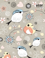 2020 Monthly Planner: Large Monthly Planner with Inspirational Quotes and Floral Cover (Volume 1) 1087808812 Book Cover