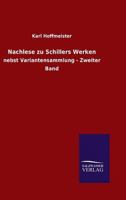 Nachlese Zu Schillers Werken 3846026719 Book Cover