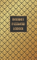 Internet Password Logbook: Username and Password Keeper: Gold Scale Pattern 1671722515 Book Cover