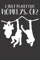 Notebook: Monkeys 6x9 College Ruled 120 Pages 1081135441 Book Cover