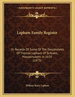 Records of Some of the Descendants of Thomas Bradbury 1120310873 Book Cover