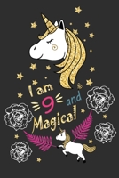 I Am 9 And Magical: This Is The Perfect Magical Journal Notebook For 9 Year Old Birthday Girl, Boy And Teens. Cute Matte Finish Cover 6*9 Inch With 100 Pages Notebook For Write Daily Routine, Journal  1692479490 Book Cover