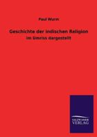 Geschichte Der Indischen Religion 3846040053 Book Cover