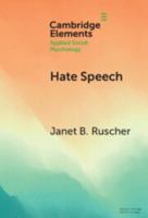 Hate Speech (Elements in Applied Social Psychology) 1009534688 Book Cover