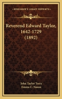 REV. Edwar Taylor.. 1373411899 Book Cover