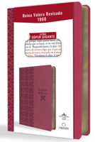 Biblia Reina Valera Revisada 1960 Letra Súper Gigante, Símil Piel Fucsia Rosada / Spanish Bible Rvr 1960 Super Giant Print, Fuchsia Pink Leathersoft B0CQSK9XGN Book Cover