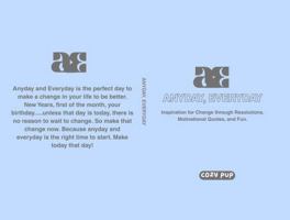 Anyday, Everyday: Inspiration for Change through Resolutions, Motivational Quotes, and Fun 1966388101 Book Cover