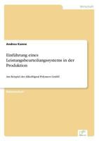 Einfuhrung Eines Leistungsbeurteilungssystems in Der Produktion 383861979X Book Cover
