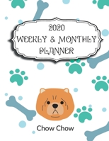 2020 Chow Chow Planner: Weekly & Monthly with Password list, Journal calendar for Chow Chow owner,8.5x11: 2020 Planner /Journal Gift,135 pages, 8.5x11, Soft cover, Mate Finish 1674018282 Book Cover
