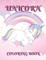 UNICORN COLORING BOOK: Travelling Unicorn Coloring Book For Kids | Mindfulness Unicorn Coloring Book | Unique Coloring Book For kids. B08M8GVXPY Book Cover