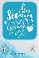 Sea you AT THE Beach JOURNAL: Lifestyle Organizer - Summer Diary - Lined Beach Themed Notebook - Sketchbook - Abstract Aerial Tissue Paper Sea Starfish 1072307081 Book Cover