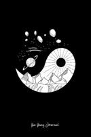 Yin Yang Journal: Lined Journal - Earth Outer Space Yin Yang Retro Galaxy Nature Balance Gift - Black Ruled Diary, Prayer, Gratitude, Writing, Travel, Notebook For Men Women - 6x9 120 pages 1087431859 Book Cover